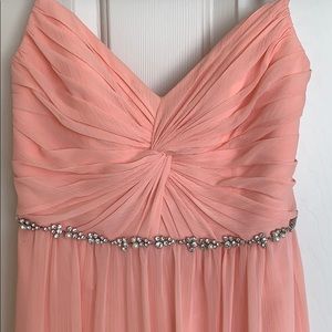 Peach Bridesmaid’s dress